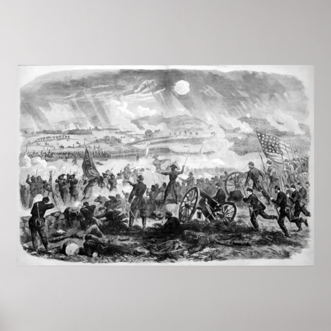 Póster Gettysburg Battle Scene (Frente)