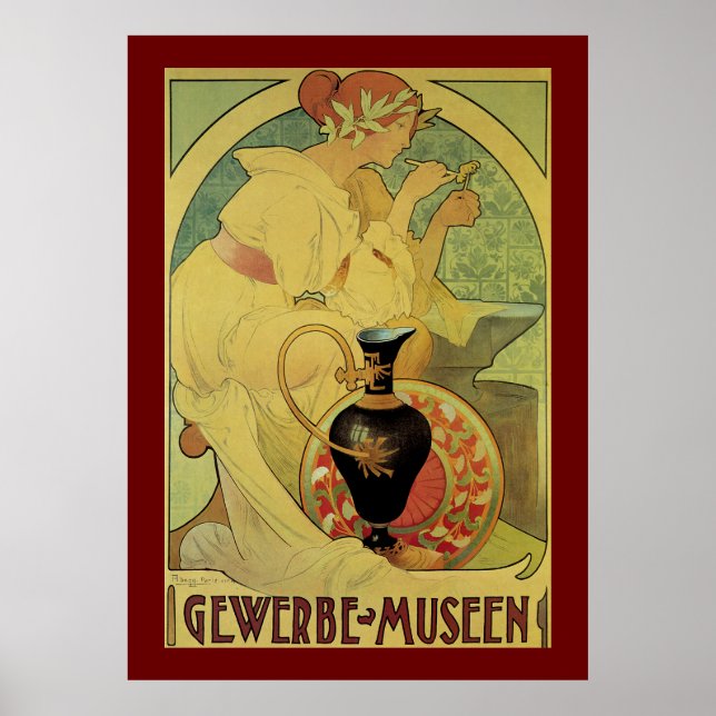 Póster Gewerbe Museen (Frente)