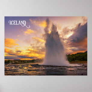Póster Geyser de Islandia