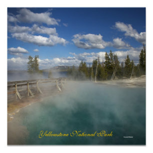 Poster Geyser del lago Thumb de Yellowstone