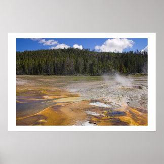 Póster Geyser en el Parque Nacional Yellowstone