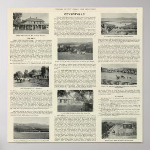 Póster Geyserville, California