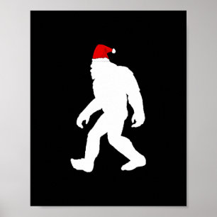 Póster gfoot yeti sasquatch navidades feos suéter tee