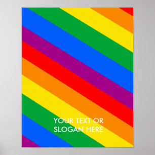 Póster GGLBT Pride Stripes 2