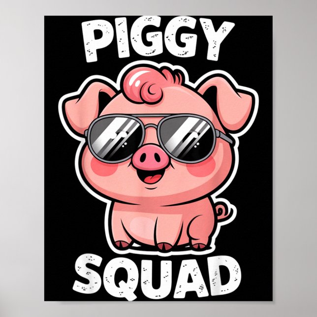 Póster Ggy Squad G con gafas de sol como animal divertido (Frente)