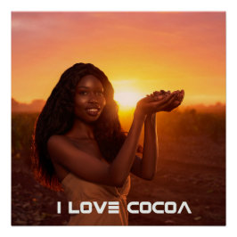 PÓSTER GHANA - AMO EL CACAO