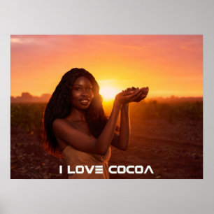 PÓSTER GHANA - AMO EL CACAO