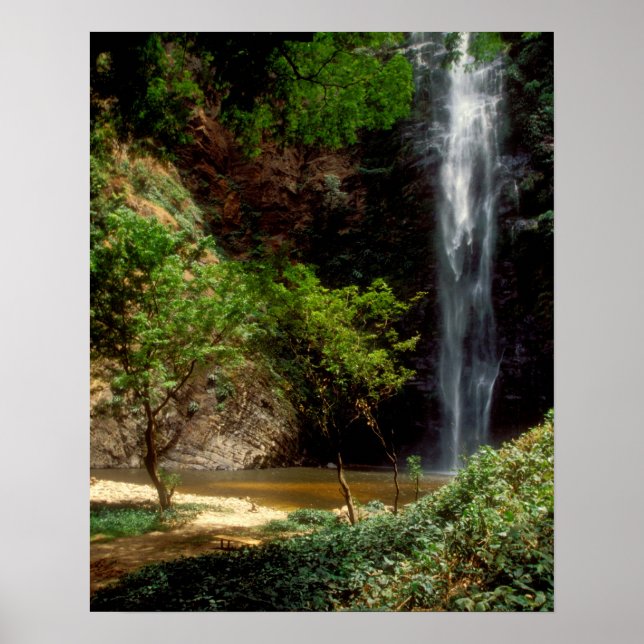 Póster Ghana: Cataratas de Wli, también conocidas como Ca (Frente)