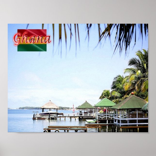 Póster Ghana - Costa de Ghana - (Frente)