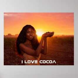 PÓSTER GHANA - I LOVE COCOA