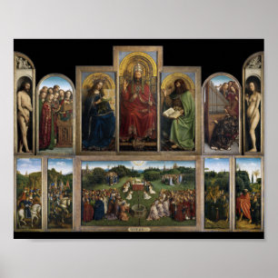 Póster Ghent Altarpiece, Hermanos Van Eyck