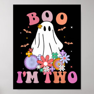Póster Ghost Boo Soy Dos Años Segundo Nacimiento Niños Ha