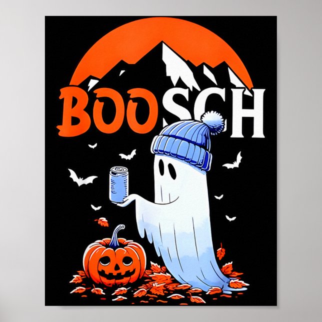 Póster Ghost Boosch Beer Halloween  (Frente)