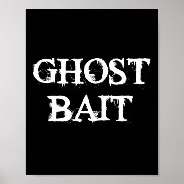 Póster Ghost Byit Funny Paranormal Cacería De Fantasmas H (Frente)