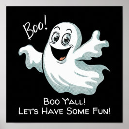 Póster Ghost Cute Happy