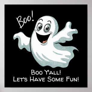 Póster Ghost Cute Happy