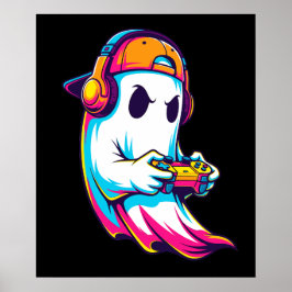 Póster Ghost Gamer de Guay Halloween