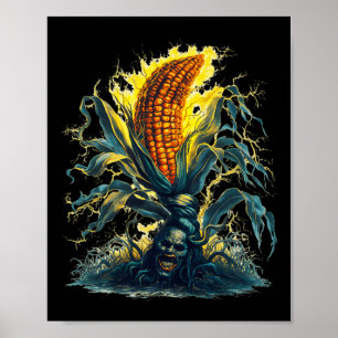 Póster Ghost Ghoul Cosecha Halloween Fun Tee