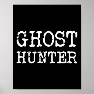 Póster Ghost Hunter Investigador paranormal Halloween Gif