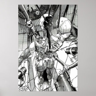 Póster Ghost in the shell man machine interface