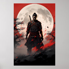 Póster Ghost of Tsushima Samurai
