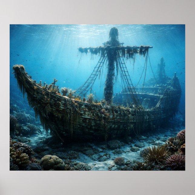 Póster Ghost Ship in the Abyss (Frente)