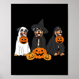 Póster Ghost Y Witch Rottweiler