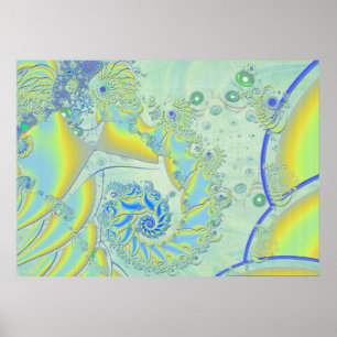 Póster Ghosting 3D Fractal