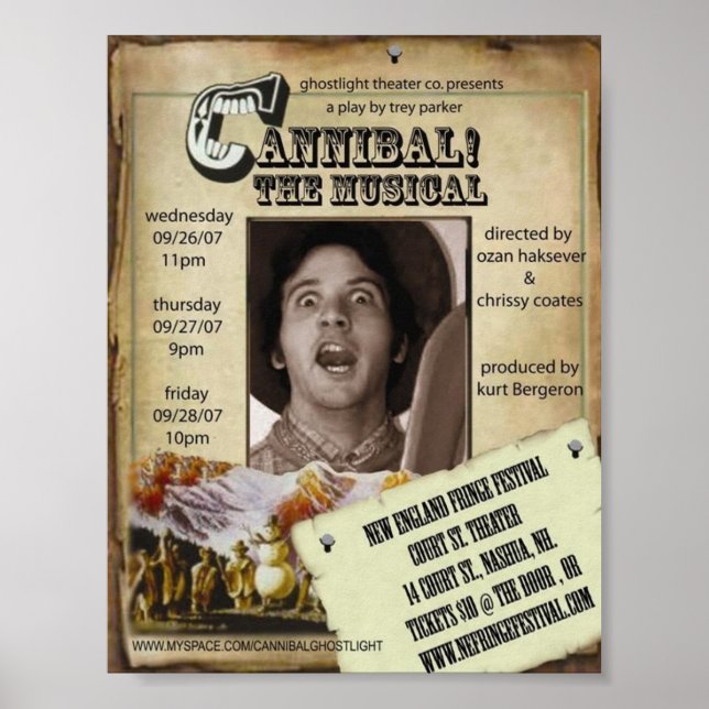 Póster Ghostlight Cannibal el Poster musical (Frente)