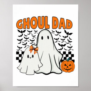 Póster Ghoul Dad Halloween Ghost Spooky temporada Retro D