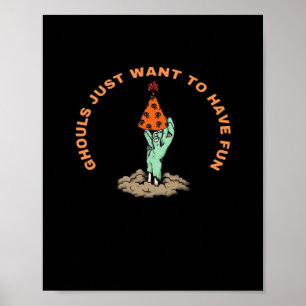 Póster Ghouls Solo Para Divertirse De Las Graciosas Guías