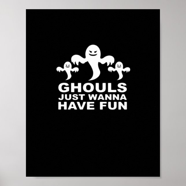 Póster Ghouls solo quiere divertirse con Halloween Divert (Frente)