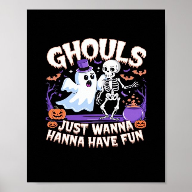 Póster Ghouls Solo Quiere Divertirse Lazy Sloth (Frente)