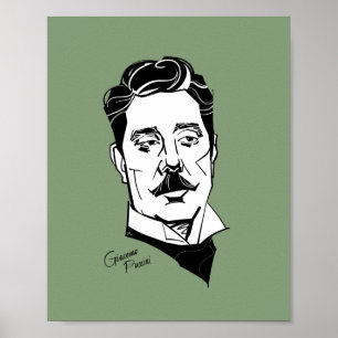 Póster Giacomo Puccini