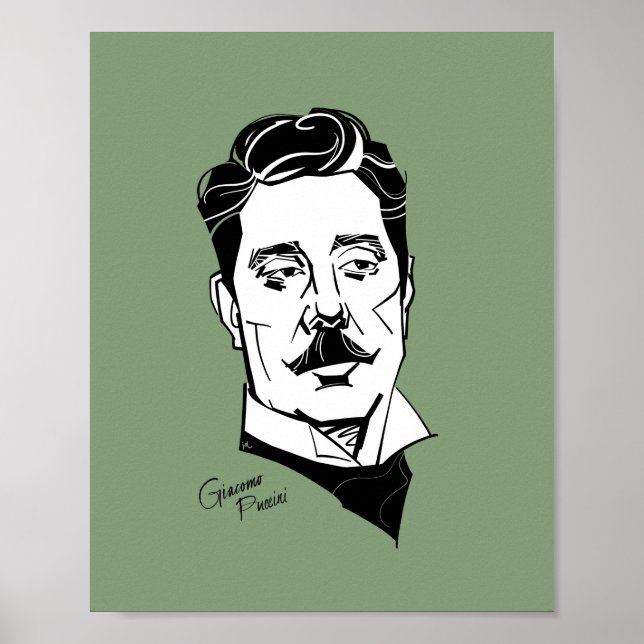 Póster Giacomo Puccini (Frente)