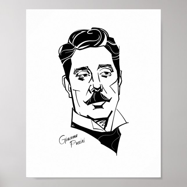 Póster Giacomo Puccini (Frente)