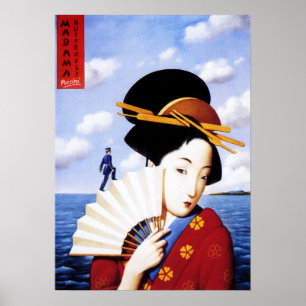 Póster Giacomo Puccini MADAMA BuTTERFLY Opera Show