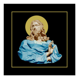 Póster Gian Lorenzo Bernini Busto de Cristo 1679