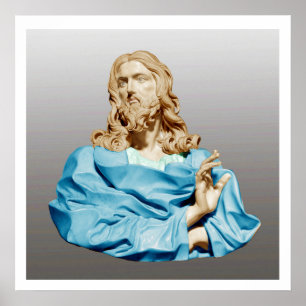 Póster Gian Lorenzo Bernini Busto de Cristo 1679
