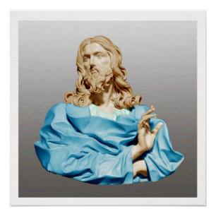 Póster Gian Lorenzo Bernini Busto de Cristo 1679