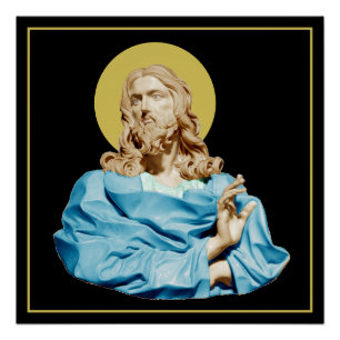 Póster Gian Lorenzo Bernini Busto de Cristo 1679