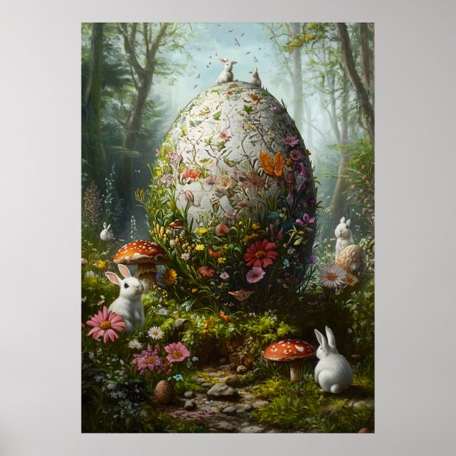 Póster Giant Easter Egy Fantasy Woods Poster (Frente)