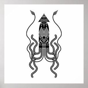 Póster Giant Squid
