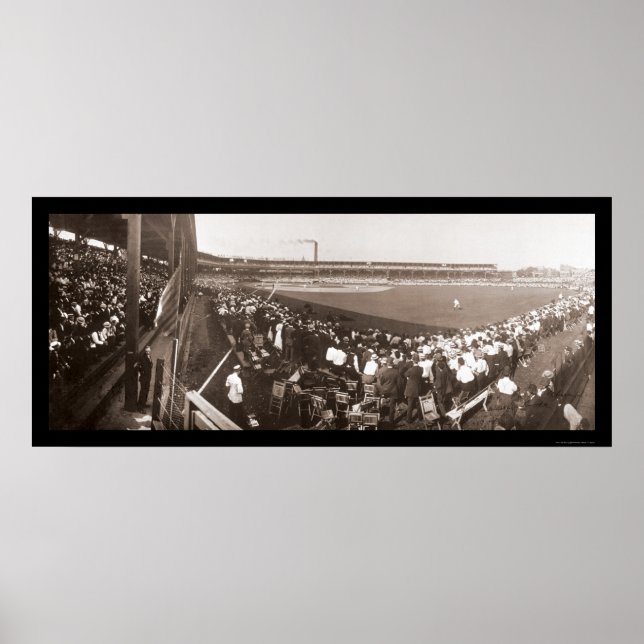 Póster Giants Cubs Baseball Photo 1908 (Frente)