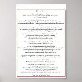 Póster Gibran On Love