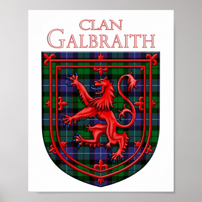 Póster Gibson Tartan Scottish Plaid Lion Rampant (Frente)