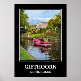 PÓSTER GIETHOORN EL AFICHE DE VIAJE DE PAÍSES BAJOS