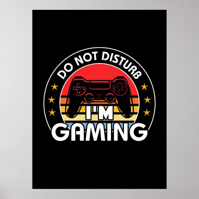 Póster Gift de jugador | Estoy Jugando No Molestar (Frente)