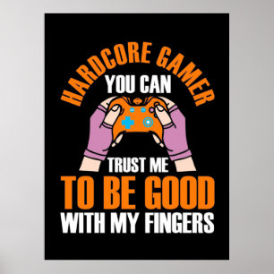 Póster Gift de jugador   Juego de hardcore en el que pued