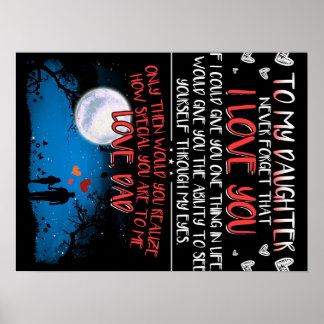 Póster Gift For My Daughter, To My Daughter Best Gift,